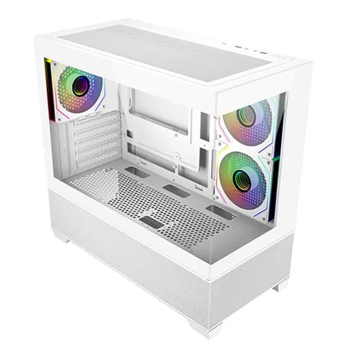 Cooler Master Elite 490 White ARGB M-ATX Mini Tower Case